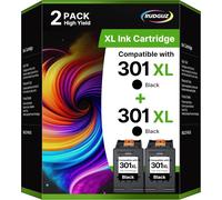 KYAOAYO-301Xl Cartouches D'Encre Compatibles Pour 301 Xl Pour Deskjet 1000 1010 1050 1055 1510 1512 1513 1514 Deskjet 1050A 2050A 2054A Envy 4500 4501 4502 4502 4500A 3 4500 4 Imprimantes (Lot De