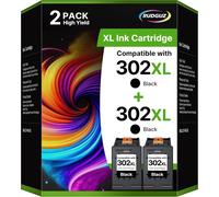 KYAOAYO-302Xl Cartouches D'Encre Compatibles Pour 302 Xl Pour Deskjet 1110 1112 2100 2130 2132 2134 Envy 4520 4521 4522 4524 Officejet 3830 3831 3832 3833 3834 3835. Imprimantes 3836 3838 (Lot De