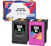 KYAOAYO-304Xl Remanufacturées Cartouches D'Encre Remplacement Pour 304 Xl Pour Envy 5010 5020 5030 5032 Deskjet 2620 2622 2630 2632 2634 2633 3730 3733 3720 3764 (2-Pack)
