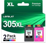 KYAOAYO-305Xl Cartouches D'Encre Remplacement Pour 305 305 Xl Noir Et Couleur Cartouches Pour Deskjet 2700 2720E 2710 2720 4130E 4120E 4110 4120 Envy 6020E 6030E 6010 6010E 6020 6400 6420