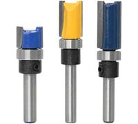 KYAOAYO-3Pcs 6.35Mm Tige Flush Garniture Routeur Bit Avec Bas Roulement Fra À Copier Fra Pour Menu rie-Lame De Coupe 11.9, 20Mm, 25Mm