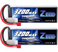 Kyaoayo-3s Lipo Batterie 3200mah 11,1v 50c 3s Batterie Rc Avec Connecteur T Pour Fpv Racing Drones Vélo De Route Quadcopters Avion Hélicoptère Rc Bateau Rc Voiture (2 Paquets)-Zeee