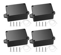 KYAOAYO-4 Pièces Boite De Derivation Etanche, Boîte De Jonction À L'Extérieur, Boîtier De Projet En Plastique Électronique Noir Accessoires Électriques - 84 X 58 X 34Mm