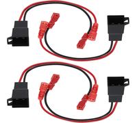 Kyaoayo-4pcs Adaptateur De Haut-Parleur De Voiture Connecteurs De Plomb Câble Audio Haut-Parleur Faisceaux De Câblage Électronique De Véhicule Accessoires De Remplacement 15cm