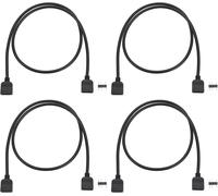 KYAOAYO-4Pcs Câbles Shunt Rvb Femelle À Femelle 3 Broches Longueur 50Cm Câble D'Extension D'Interface 5 V Compatible Avec Bandes Lumineuses Rvb 5050 3528 Ou Ventilateur Rvb Composants Informatiques