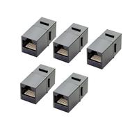 KYAOAYO-5 Pièces Coupleur Rj 45 Cat 6 Pr Ethernet, Cat 6 Rallonge Cable Ethernet 250 Mhz, Support 1000 Mbps, Direct Plug In, Convient Pour Tv Box, Router, Pc, Network Cable