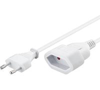 KYAOAYO-51356 Câble D'Alimentation Rallonge/Câble D'Alimentation/Rallonge Pour Pr Type C Européenne Sur Pr Type C Européenne Femelle / 2M / 250V / 0.75 Mm² Câble Plastique 2 / Blanc
