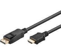 KYAOAYO-64838 Câble Adaptateur Displayport 1.2 Vers Hdmi 1.4 4 K @ 30 Hz/Câble Hdmi Ultra Haute Vitesse/Connecteur Plaqué Or Pour Une Transmission Parfaite Du Signal/Ordinateur Portable Se 5M
