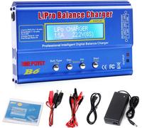 Kyaoayo-80w Chargeur De Balance Déchargeur Pour Batterie Lipo/Li-Ion/Life (1-6s), Nimh/Nicd (1-15s), Chargeur De Balance Rc Hobby Led Avec Adaptateur Secteur(2a 20v)-Emepovgy