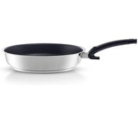 Kyaoayo-Adamant Poêle À Frire En Acier Inoxydable (Ø 24 Cm) À Revêtement Anti-Adhésif, Résistante Aux Rayures ¿ Compatible Induction