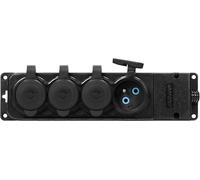 KYAOAYO-Ae-13167 Multipr Exterieur Étanche Résistance À L'Humidité Et Aux Chocs Séparateur Etanche Répartiteur Ip44 16A 230V Ac Caoutchouc Ignifuge (4 Pr s)
