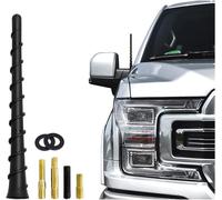 Kyaoayo-Antenne Radio Voiture Auto Courte Amplifiée Autoradio, 17.5cm Toit Antenne Remplacement Pour Stéréo Auto Camion Véhicule, Fm Am Antenne Hélicoïdale Tige Antenne Mât
