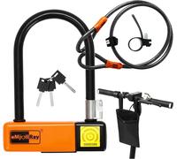 Kyaoayo-Antivol En U Pour Scooter Électrique Avec Câble, Antivol Robuste Pour Vélo, Câble De Sécurité De 10 Mm X 4 Pieds De Longueur Avec Support De Montage, Vélo Pliant, Scooter Électrique