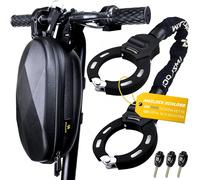 Kyaoayo-Antivol Trotinette Electrique, Cadenas Antivol Trottinette Hautement Sécurisé, Menotte Antivol Avec Chaîne Robuste De 8mm, Cadenas Velo Avec Clé Et Sac Étanche