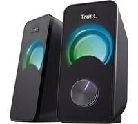 KYAOAYO-Arys Enceinte Pc 2.0 Compacte, 12 W (6 W Rms), Alimentation Usb, Connexion Jack 3,5 Mm, Éclairage Led, Haut Parleur Pour Pc, Ordinateur Portable - Noir