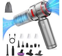 KYAOAYO-Aspirateur Voiture Main Sans Fil 16000Pa Aspirateur Voiture Puissant - 6000Mah Batterie Mini Portable Aspirateurs - Rechargeable Usb Aspirateur Petit Avec 3 Filtres Hepa Pour Car Table Lit Ma