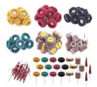 KYAOAYO-Assortiment De 50 Disques Abrasifs À Lamelles Abrasives, Grain 80, Tige Conique De 0,3 Cm Et 25 Mm Grain 120 180 320 400 Avec Tige De 3 Mm