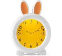 Kyaoayo-Baby Bc100bunny Réveil Pour Enfant \ Lampe De Chevet Aide Les Enfants À Avoir Une Sensation De Temps \ Veilleuse Stimule Les Enfants À Rester Au Lit \ Veilleuse Réglable - Blanc