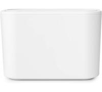 Kyaoayo-- Bac À Déchets Mindset - Idéal Pour Les Petits Déchets - Couvercle Pivotant Amovible - Facile À Nettoyer - Ne Se Raye Pas - Résistant À La Corrosion - White - 8,5 X 15 X 10 Cm