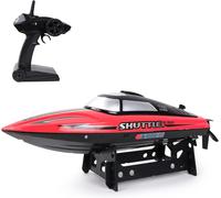 KYAOAYO-Bateau - Turbo Boat - 094117 - Bateau Télécommandé - Rouge - 1/16 - Prêt À Naviguer - Batterie Rechargeable Et Piles Incluses - Plastique - À Partir De 8 Ans