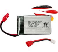 KYAOAYO-Batterie Li-Po Syma Hc Et Adaptateur Mx2.0 2P Molex 3,7 V 1200 Mah 1S Compatible Avec X5Hc X5Hw X5Sw X5Sc-1 Rc Quadcopter Drone Voiture Hélicoptère Jouet Éclairage