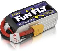 Kyaoayo-Batterie Lipo 4s 14,8 V 1300 Mah 100 C Funfly Lipo Avec Connecteur Xt60 Pour Drone Uav Fpv Race Rc Quadcopter-Tattu