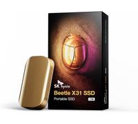 KYAOAYO-Beetle X31 1To Disque Ssd Externe, Usb C 3.2 Gen2, Jusqu'À 1050 Mo/S, Disque Ssd Avec Dram Portable 1Tb Compatible Avec Pc Windows, Mac, Tablette, Android, Console (Champagne Gold