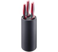Kyaoayo-Bloc Porte-Couteaux Rond, Poils En Plastique, Longueur De La Lame 11cm, Hauteur 22,2cm, Longueur De Lame . 20,3cm (8""), Plastique, Noir, 14502260