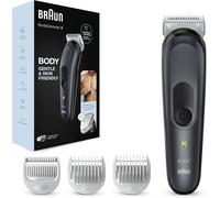 Kyaoayo-Body Groomer 3 Tondeuse Pour Le Corps, Avec Sabot Pour Zones Sensibles, Bg3350, Noir/Gris,