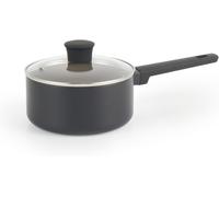 Kyaoayo-Bw12878eu7 Casserole En Céramique De 18cm ¿ Antiadhésif Corps En Aluminium Recyclé, Couvercle En Verre Trempé Avec Évent À Vapeur, Sans Pfoa Et Pfas, Convient À L'induction, Poignée Soft Touc