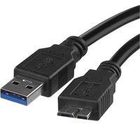 KYAOAYO-Câble De Disque Dur 3.0 Micro Usb Vers Usb, 5 Gbit/S, Câble Usb Hdd, Câble De Données, Câble De Charge, Usb Micro B Mâle Vers A Mâle, 1 M, Noir