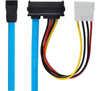 KYAOAYO-Câble D'Extension Sas Sff-8482 Sas 29 Broches Vers Sata 22 Broches Pour Disque Dur Raid Avec Port D'Alimentation Ide 4 Broches