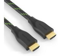 KYAOAYO-Câble Hdmi High Speed Certifié Premium, 4K Ultra Hd, Double Blindage, Tresse Nylon, Noir/Vert, Longueur 1,50M