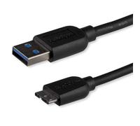 KYAOAYO-Câble Micro Usb 3.0 Slim De 3M - Cordon Usb A Vers Micro B - Câble Usb De Charge / Synchronisation - M/M - Noir (Usb3Aub3Ms)