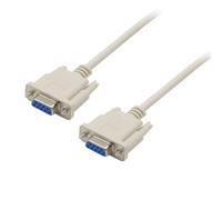 KYAOAYO-Câble Série Rs232 Null Modem, Câble D'Extension Croisé Db9 Femelle À Femelle 2-3 Pour Ordinateurs, Imprimantes, Scanners (4,6 Pieds)