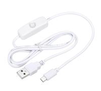 KYAOAYO-Câble Usb Avec Interrupteur 501, 100Cm Blanc, Pour Lampe Led Bureau, Bande Led, Ventilateur Usb Et Autres Appareils Électriques À Faible Puissance