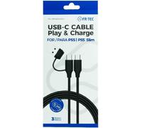 KYAOAYO-Câble Usb-C Vers Usb-C Avec Adaptateur Usb-A, Chargement Et Données, Type C Pour Ps5, Ps5 Slim, 3 Mètres, Compatible Avec Les Smartphones