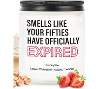 Kyaoayo-Cadeau D'anniversaire Pour Femme \ Bougie Parfumée Pour 60e Anniversaire, Décorations Amusantes Pour 60e Anniversaire Pour Femme, Cadeau D'anniversaire Pour Maman, Grand-Mère, S?ur