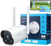 KYAOAYO-Camera Surveillance Wifi 2K Caméra Extérieur, Vision Nocturne, Étanche, Détection Mouvement, Alarme Sonore, Enregistrement 24/7, Audio Bidirectionnel, 2.4G, Gt1Pro