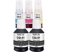KYAOAYO-Cartouche Compatible Gi-51 Gi-51 Gi-51 (2Bk 1Cl) De Rechange Pour Canon Pixma G/1520/2520/3520/2560/3560