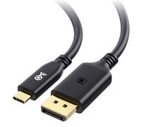 KYAOAYO-Certifié Vesa] 40Gbps Cable Usb C Vers Displayport 2.1-2M, Supporte Dp40, 8K@120Hz / 4K@480Hz (Cable Thunderbolt 4 Vers Displayport) Noir - Pas Pour Moniteur Portable Usb-C