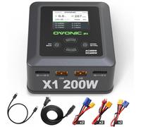 KYAOAYO-Chargeur Lipo 200W 15A Ac200W Dc300W Dual Balance Chargeur Pour 1-6S Li-Ion Nicd Nimh Lihv Rc Batterie Rc Modèles (X1