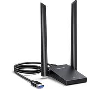 KYAOAYO-Clé Wifi 6 Ax1800Mbps Adaptateur Usb 3.0 5Ghz 2.4Ghz Antenne Double Bande 5Dbi Dongle Wpa3 Soft Ap Mode Réseau Sans Fil Pour Pc Laptop Compatible Avec Windows 11 10