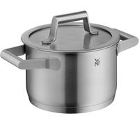 Kyaoayo-Comfort Line Petite Marmite 16 Cm Avec Couvercle En Verre Compatible Induction 1,9 L Acier Inoxydable Cromargan Mat Graduation Intérieure Empilable Non Revêtu