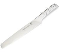 Kyaoayo-Couteau À Pain Deluxe (Lame 21cm), Pour Couper Proprement Tous Types Et Formes De Pain, En Acier Inoxydable, Monobloc, Affûté Extra Tranchant, Poignée Ergonomique - Argent (17072)