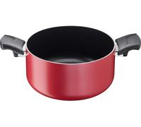 Kyaoayo-Cuisine Méditerranée Casserole Fonda 2 Poignées Pour Induction, Aluminium Antiadhésif, Rouge, Diamètre 20 Cm