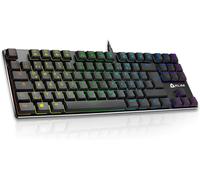 KYAOAYO-Dash Tkl ¿ Clavier Mécanique Tkl Avec Switch Red Low Profile Pour Les Professionnels Et Gamers + Rétroéclairage Rgb + Structure Métallique + Clavier Qwertz Sans Pavé Numérique - Nouveau