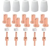 KYAOAYO-Decoupeur Plasma Parkside Buse Consommables Parkside Tip Buse Plasma Decoupe Electrode Tip Buse Consommable Pour Cut 30 40 50 (25 Pièces)