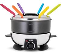 KYAOAYO-Doc106 Appareil ¿¿ Fondue 6 Personnes Capacit¿¿ 1,6 L 6 Fourchettes Incluses Thermostat R¿¿glable 500 Watts