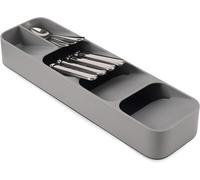 Kyaoayo-Drawerstore - Organisateur De Tiroir À Couverts Compact, 5 Compartiments, Peut Contenir Plus De 24 Pièces - Gris